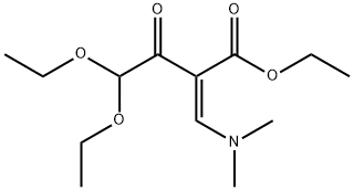 ethyl 2-[(dimethylamino)methylidene]-4,4-diethoxy-3-oxobutanoate 구조식 이미지