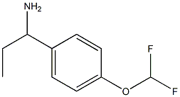 1-[4-(difluoromethoxy)phenyl]propan-1-amine 구조식 이미지