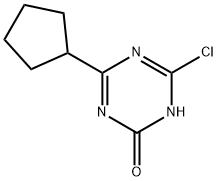 2-Chloro-4-cyclopentyl-6-hydroxy-1,3,5-triazine 구조식 이미지