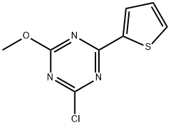 2-Chloro-4-(2-thienyl)-6-methoxy-1,3,5-triazine Structure