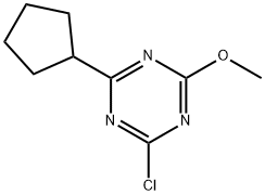 2-Chloro-4-cyclopentyl-6-methoxy-1,3,5-triazine Structure