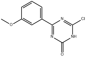 2-Chloro-4-(3-methoxyphenyl)-6-hydroxy-1,3,5-triazine 구조식 이미지