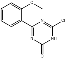 2-Chloro-4-(2-methoxyphenyl)-6-hydroxy-1,3,5-triazine Structure