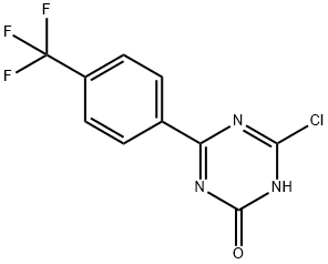 2-Chloro-4-(4-trifluoromethylphenyl)-6-hydroxy-1,3,5-triazine 구조식 이미지