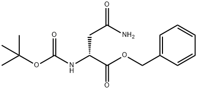 benzyl (2R)-2-{[(tert-butoxy)carbonyl]amino}-3-carbamoylpropanoate 구조식 이미지