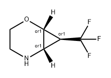 (1R,6S,7S)-7-(trifluoromethyl)-2-oxa-5-azabicyclo[4.1.0]heptane Structure