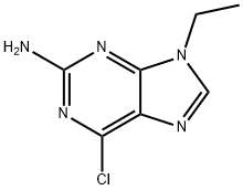 6-CHLORO-9-ETHYL-9H-PURIN-2-AMINE Structure