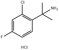 2-(2-chloro-4-fluorophenyl)propan-2-amine hydrochloride 구조식 이미지