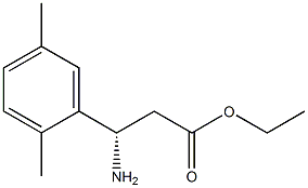 ETHYL (3S)-3-AMINO-3-(2,5-DIMETHYLPHENYL)PROPANOATE Structure