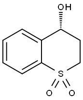 (4R)-4-hydroxy-3,4-dihydro-2H-1lambda6-benzothiopyran-1,1-dione 구조식 이미지