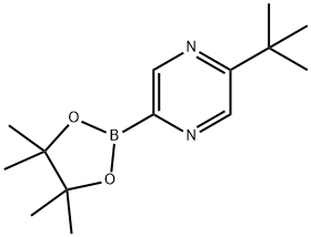 2-(tert-butyl)-5-(4,4,5,5-tetramethyl-1,3,2-dioxaborolan-2-yl)pyrazine Structure