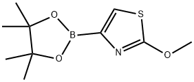 2-methoxy-4-(4,4,5,5-tetramethyl-1,3,2-dioxaborolan-2-yl)thiazole Structure