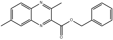 3,7-Dimethyl-quinoxaline-2-carboxylic acid benzyl ester 구조식 이미지