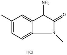 3-amino-1,5-dimethyl-2,3-dihydro-1H-indol-2-one dihydrochloride 구조식 이미지