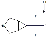 6-(trifluoromethyl)-3-azabicyclo[3.1.0]hexane hydrochloride 구조식 이미지