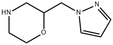 Morpholine, 2-(1H-pyrazol-1-ylmethyl)- Structure