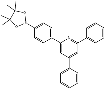 Pyridine, 2,4-diphenyl-6-[4-(4,4,5,5-tetramethyl-1,3,2-dioxaborolan-2-yl)phenyl]- Structure