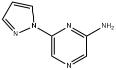 2-Amino-6-(1H-pyrazol-1-yl)pyrazine Structure