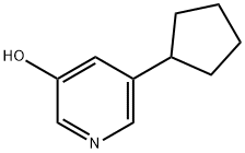 3-Hydroxy-5-(cyclopentyl)pyridine Structure