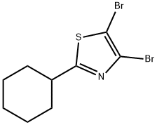 4,5-Dibromo-2-(cyclohexyl)thiazole Structure