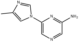 2-Amino-6-(4-methylimidazol-1-yl)pyrazine Structure