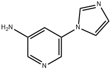 3-AMINO-5-(IMIDAZOL-1-YL)PYRIDINE 구조식 이미지
