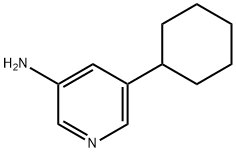 3-AMINO-5-CYCLOHEXYLPYRIDINE 구조식 이미지