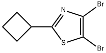 4,5-Dibromo-2-(cyclobutyl)thiazole Structure