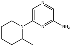 2-Amino-6-(2-methylpiperidin-1-yl)pyrazine Structure