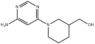 4-Amino-6-(3-Hydroxymethylpiperidino)pyrimidine 구조식 이미지
