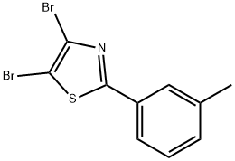 4,5-Dibromo-2-(3-tolyl)thiazole Structure