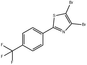 4,5-Dibromo-2-(4-trifluoromethylphenyl)thiazole 구조식 이미지