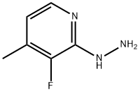 3-fluoro-2-hydrazinyl-4-methylpyridine Structure