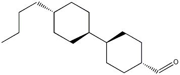 [1,1'-Bicyclohexyl]-4-carboxaldehyde, 4'-butyl-, (trans,trans)- Structure