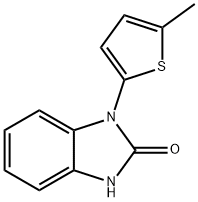2H-Benzimidazol-2-one, 1,3-dihydro-1-(5-methyl-2-thienyl)- 구조식 이미지