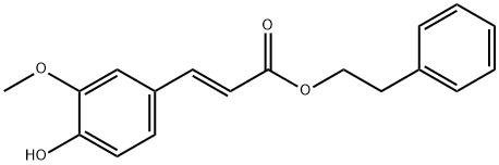 2-Propenoicacid,3-(4-hydroxy-3-methoxyphenyl)-,2-phenylethylester,(E)- 구조식 이미지