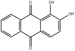 9,10-Anthracenedione, 1,2-dihydroxy- Structure