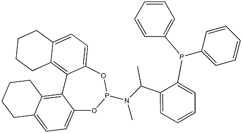 (11bR)-N-[(1R)-1-[2-(Diphenylphosphino)phenyl]ethyl]-8,9,10,11,12,13,14,15-octahydro-N-methyldinaphtho[2,1-d:1',2'-f][1,3,2]dioxaphosphepin-4-amine Structure