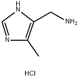 [(4-Methyl-1H-imidazol-5-yl)methyl]amine hydrochloride Structure