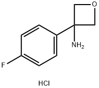 3-(4-Fluorophenyl)oxetan-3-amine hydrochloride 구조식 이미지
