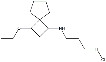 3-ethoxy-N-propylspiro[3.4]octan-1-amine hydrochloride Structure