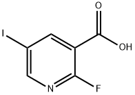 3-Pyridinecarboxylic acid, 2-fluoro-5-iodo- Structure