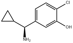 5-[(S)-AMINO(CYCLOPROPYL)METHYL]-2-CHLOROPHENOL Structure