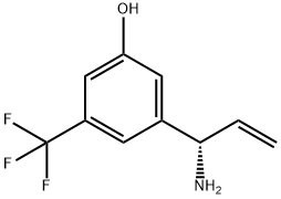 3-((1S)-1-AMINOPROP-2-ENYL)-5-(TRIFLUOROMETHYL)PHENOL Structure