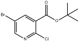 5-Bromo-2-chloronicotinic acid tert-butyl ester Structure