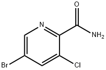 5-Bromo-3-chloropyridine-2-carboxamide 구조식 이미지