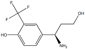 4-((1R)-1-AMINO-3-HYDROXYPROPYL)-2-(TRIFLUOROMETHYL)PHENOL Structure