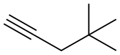 4,4-Dimethyl-1-pentyne. 구조식 이미지