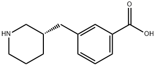 Benzoic acid, 3-[(3S)-3-piperidinylmethyl] Structure