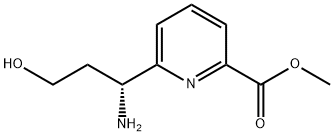 METHYL 6-((1R)-1-AMINO-3-HYDROXYPROPYL)PYRIDINE-2-CARBOXYLATE Structure